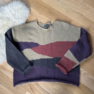 Grade & Gather colorblock sweater - S